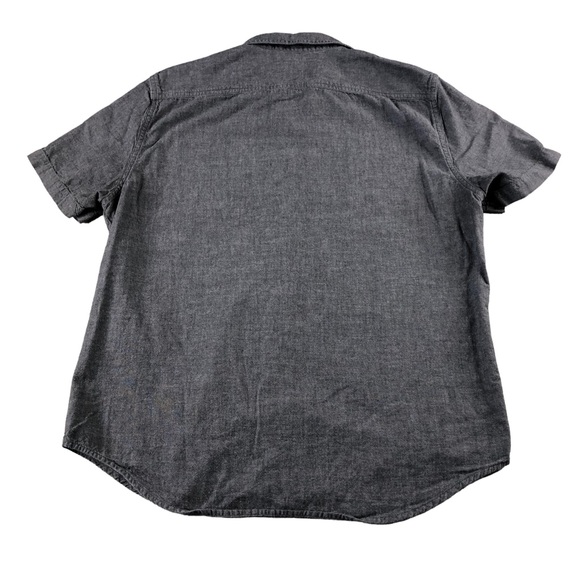 Levis Mens Large Gray Casual Button Down Short Sleeve Shirt, Standard fit - Picture 2 of 7